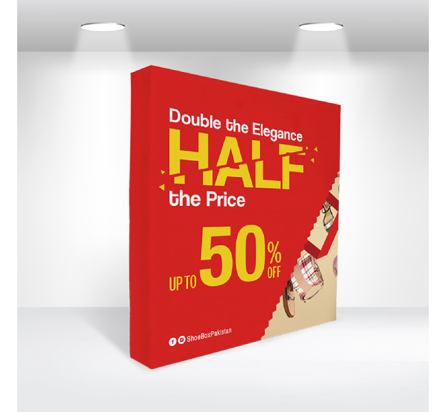 Image of Fabric Pop Up Display Straight