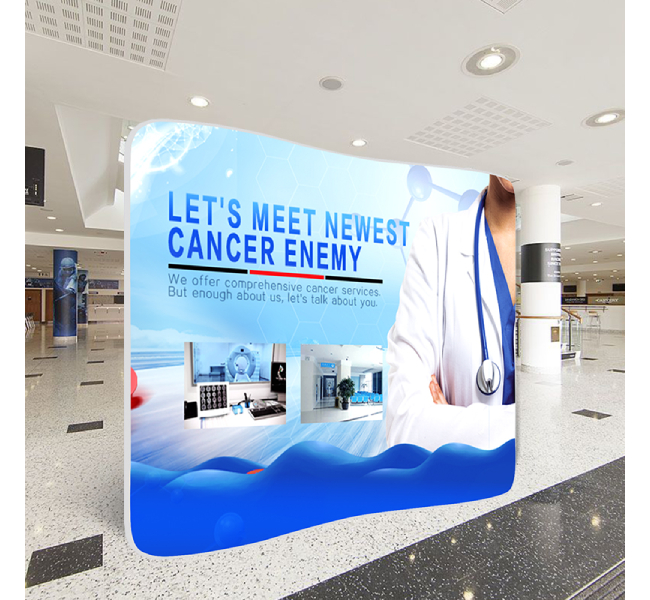 Ez tube backdrop curve - Premium printing and custom designs for businesses and events.