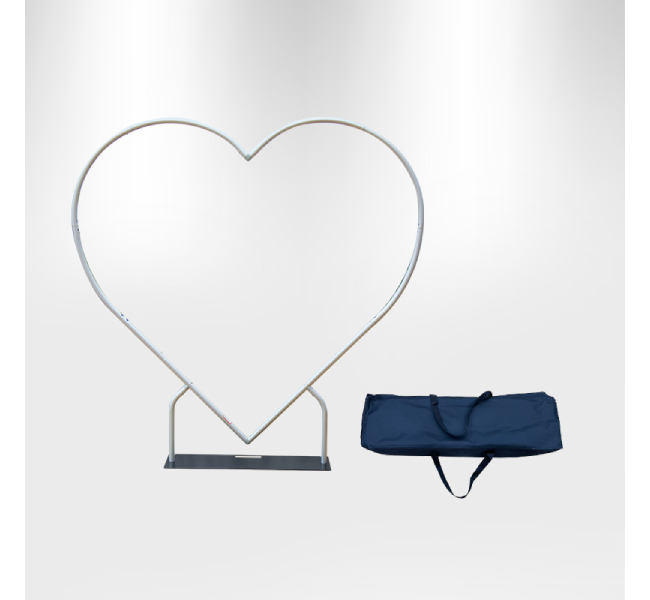 Ez tube backdrop heart shape - Premium printing and custom designs for businesses and events.