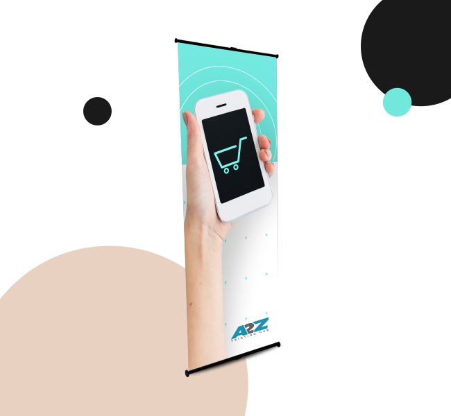 L banner stands - Premium printing and custom designs for businesses and events.
