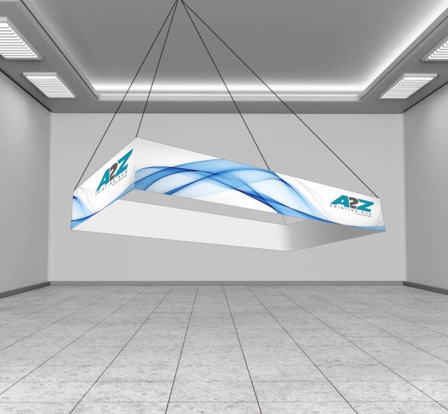 Skytube hanging banners rectangle - Premium printing and custom designs for businesses and events.