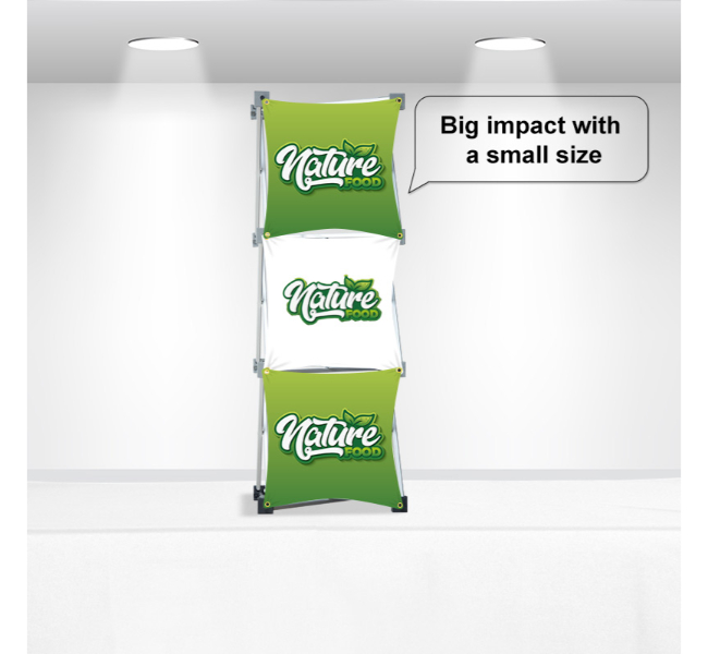 1x3 grid table top pop up display - Premium printing and custom designs for businesses and events.