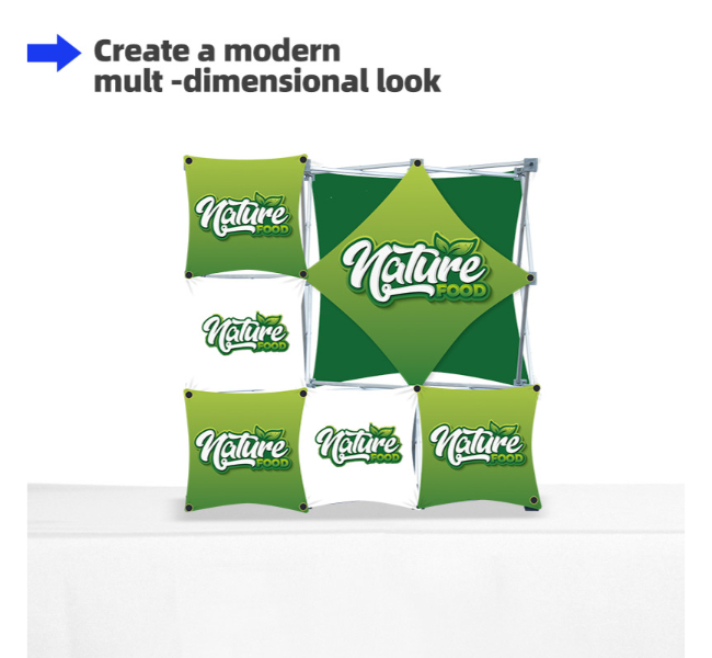 Table top display - 3x3 grid table top pop up display