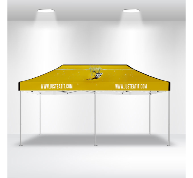 20ft x 10ft custom canopy tents - Premium printing and custom designs for businesses and events.