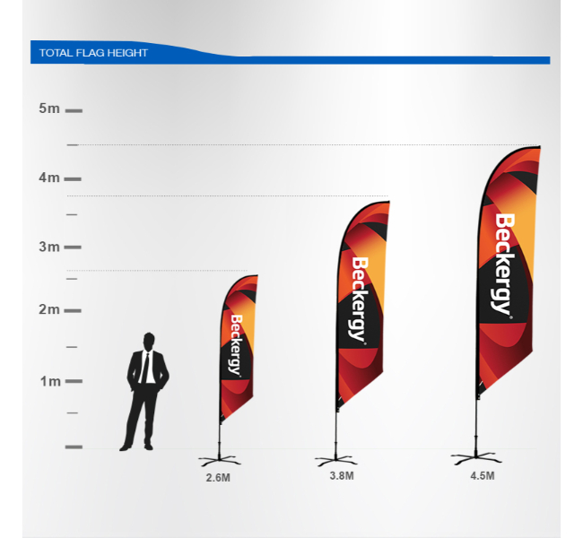 Angled flags - Premium printing and custom designs for businesses and events.