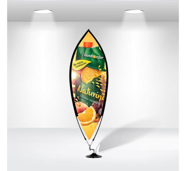 Leaf banner flag - Premium printing and custom designs for businesses and events.