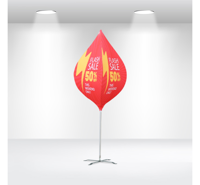 Spinning dart banner flag - Premium printing and custom designs for businesses and events.