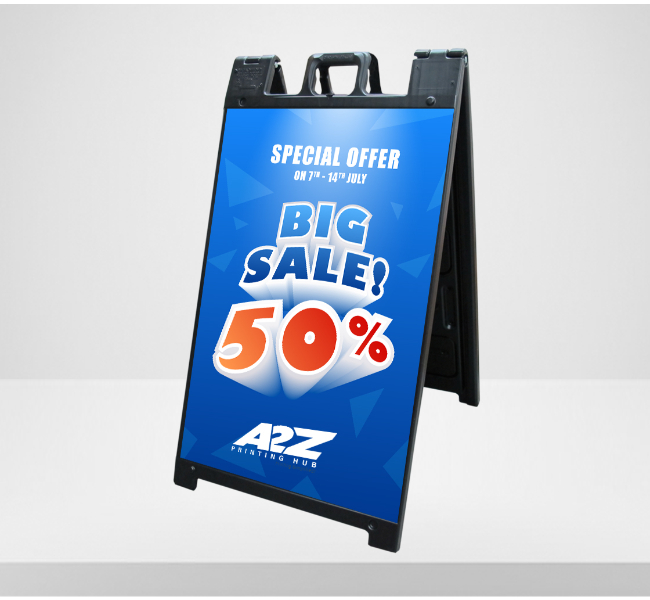 Signicade black frame for outdoor signage - durable and stylish design