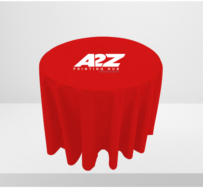 Custom Standard Round Table Cover - Durable and elegant table cover