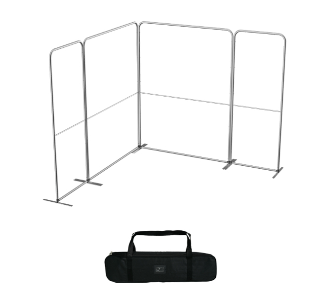 10 ft x 10 ft L-Shape Magnetic Modular Fabric Display