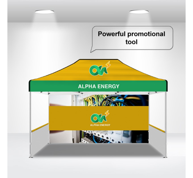 15ft x 10ft custom canopy tents - Premium printing and custom designs for businesses and events.