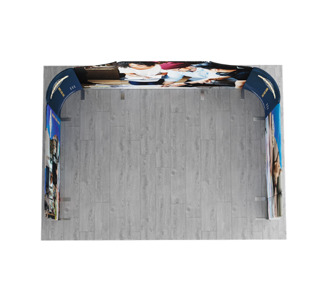 16.4 ft x 10 ft Curved U-Shape Magnetic Modular Fabric Display