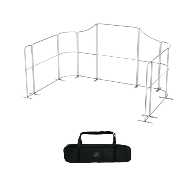 16.4 ft x 10 ft Curved U-Shape Magnetic Modular Fabric Display