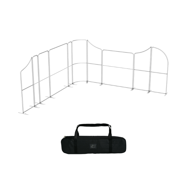 16.4 ft x 16.4 ft Curved L-Shape Magnetic Modular Fabric Display