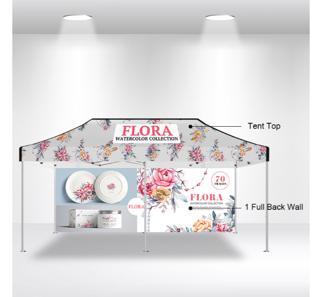 20ft x 10ft custom canopy tents - Premium printing and custom designs for businesses and events.
