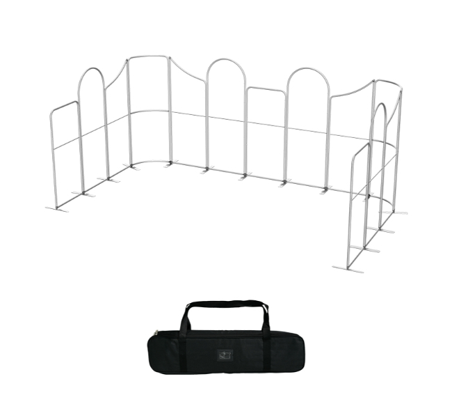 20 ft x 10 ft Curved U-Shape Magnetic Modular Fabric Display