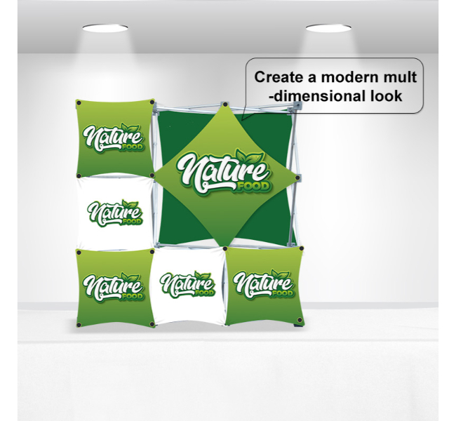 Table top display - 3x3 grid table top pop up display