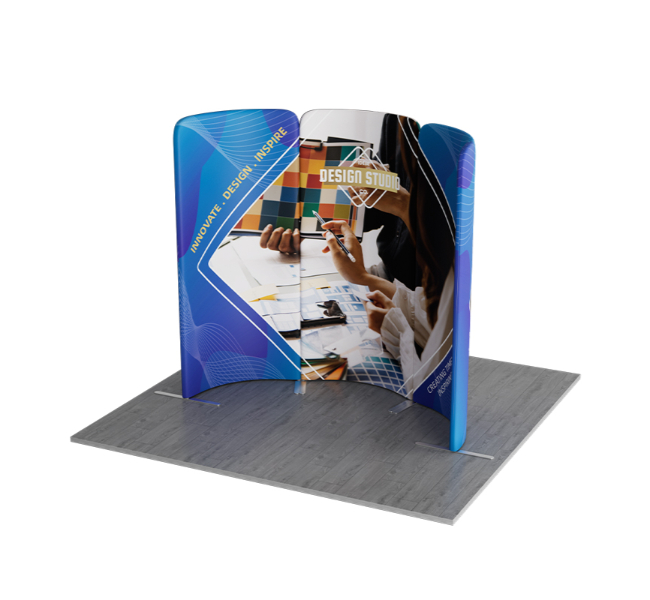 6.5 ft x 6.5 ft Curved Arch Magnetic Modular Fabric Display