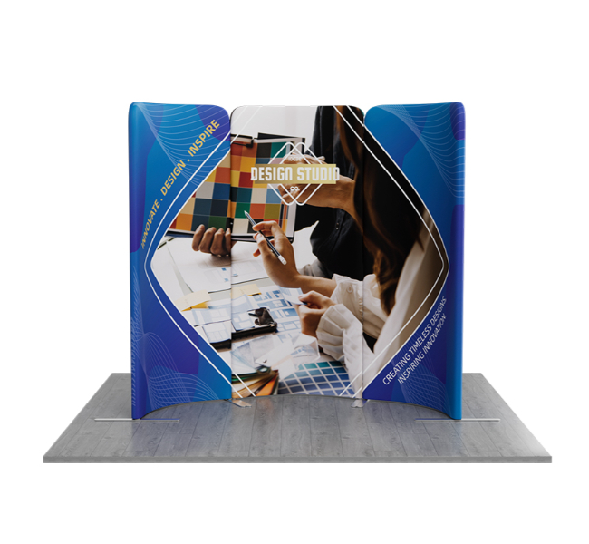 6.5 ft x 6.5 ft Curved Arch Magnetic Modular Fabric Display