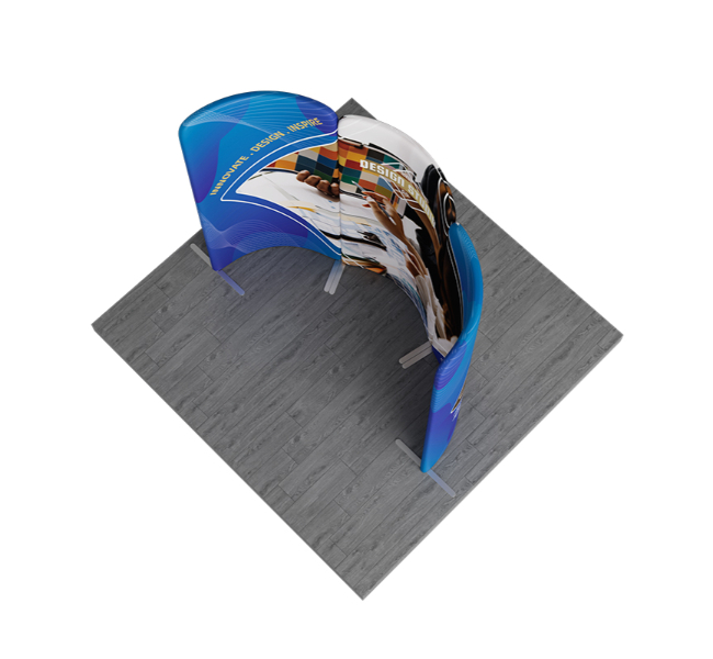 6.5 ft x 6.5 ft Curved Arch Magnetic Modular Fabric Display