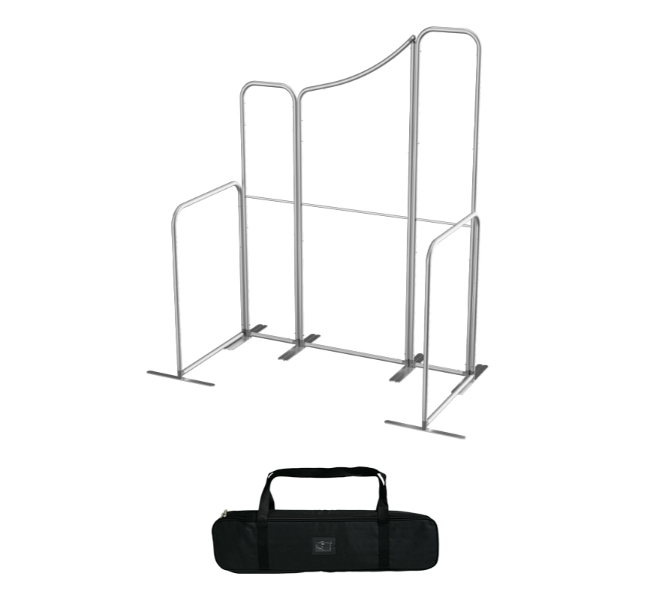6.5 ft x 6.5 ft Curved Wave Magnetic Modular Fabric Display