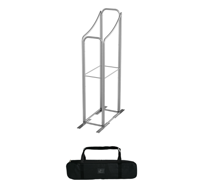 6.5 ft x 6.5 ft Twin Curved Wave Magnetic Modular Fabric Display