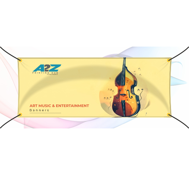 Art music entertainment banners - Premium printing and custom designs for businesses and events.