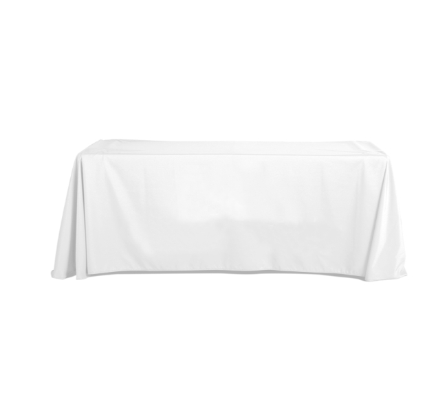 Blank standard table covers 4 sided - Premium printing and custom designs for businesses and events.
