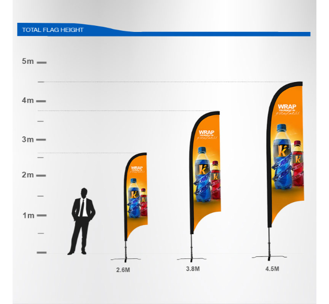 Concave Flag for outdoor promotions - Image 4