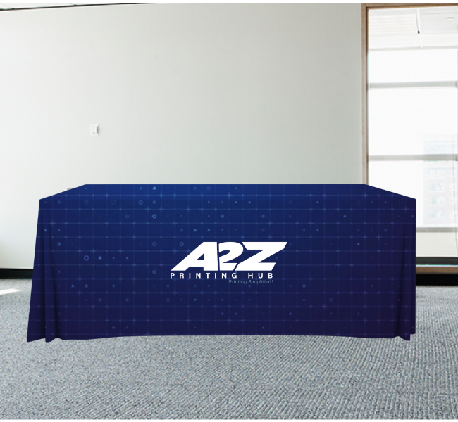 Convertible adjustable table covers - Premium printing and custom designs for businesses and events.