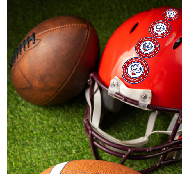 Custom Football Helmet Decals 2