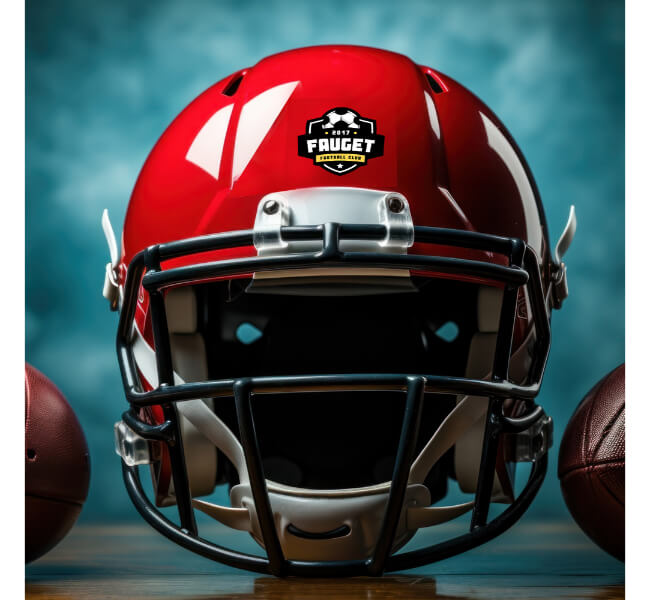 Custom Football Helmet Decals 3
