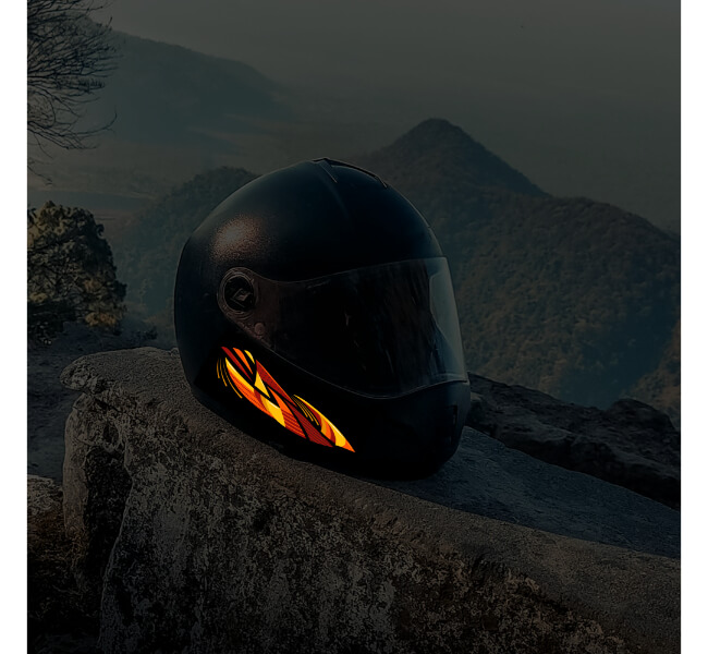 Custom Reflective Helmet Decals 3