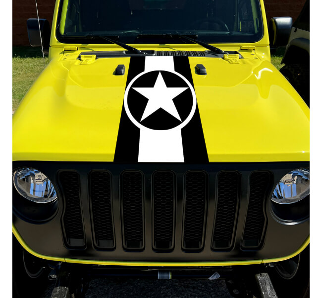 Custom Jeep Hood Decals 4