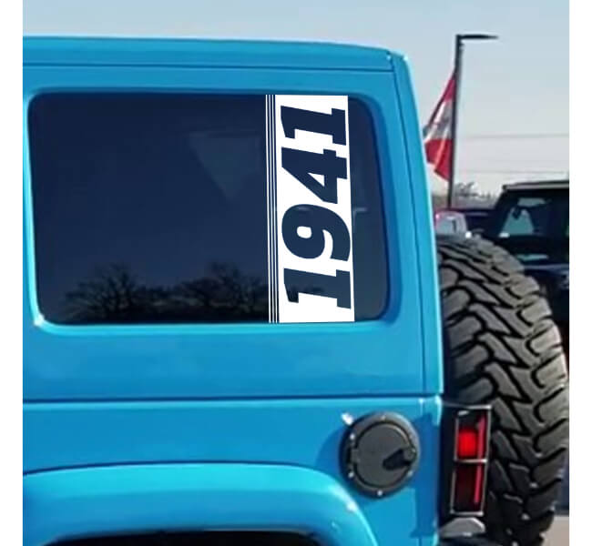 Custom Jeep Rear Window Decals 3
