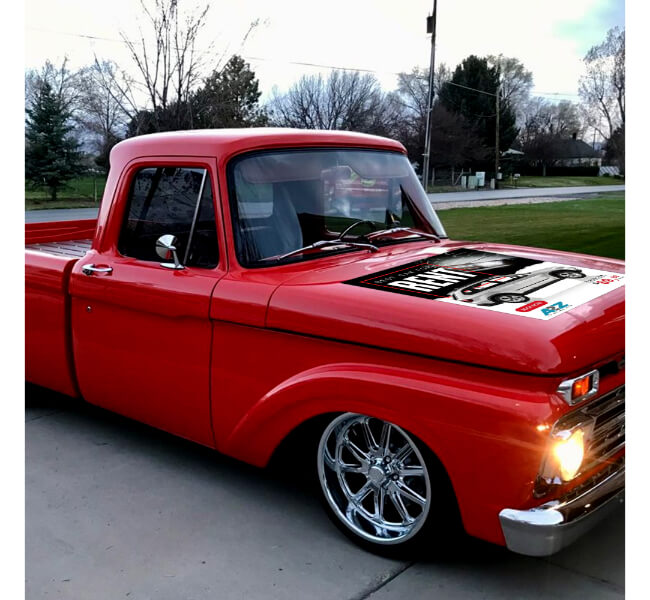 Custom Truck Hood Decals 2