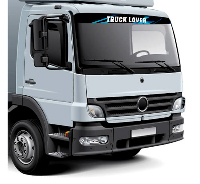 Custom Truck Windshield Decals 3