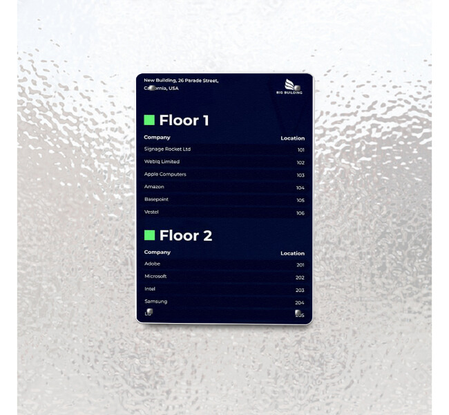 Custom Directory Signs 1