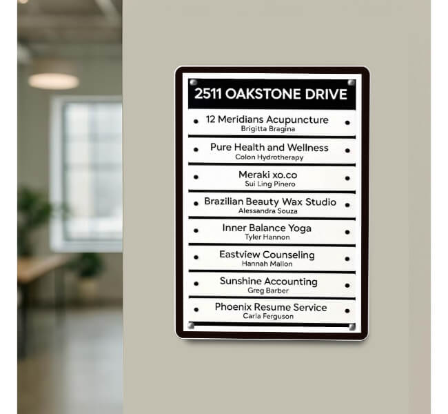 Custom Directory Signs 2