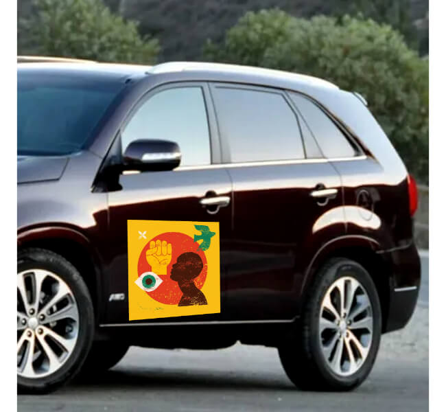 Custom Magnetic Car Door Signs 1