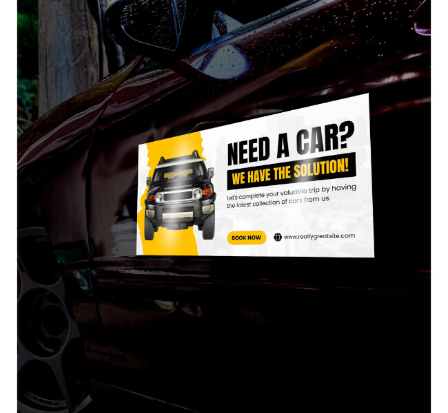 Custom Reflective Magnetic Signs 1