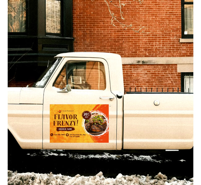 Custom Magnetic Truck Signs 1