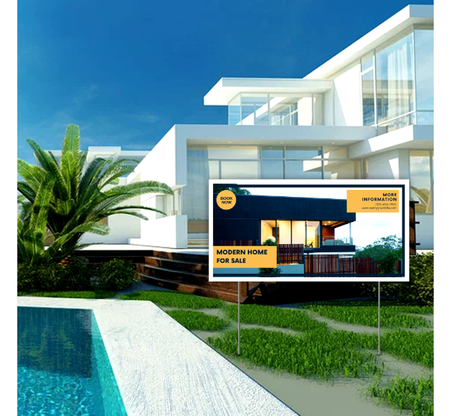Custom Real Estate Yard Signs 1