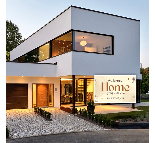 Custom Welcome Home Yard Signs 2