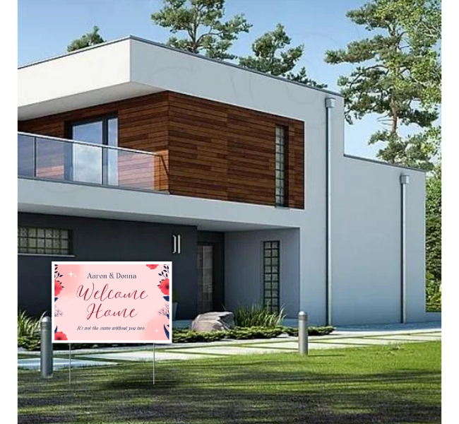Custom Welcome Home Yard Signs 3