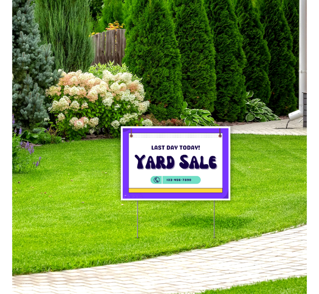 Custom Yard Sale Signs 1