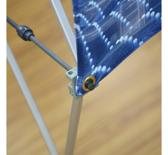 Double x grid table top pop up display - Premium printing and custom designs for businesses and events.