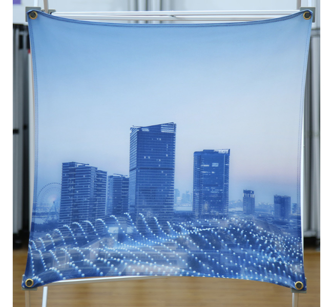Double x grid table top pop up display - Premium printing and custom designs for businesses and events.