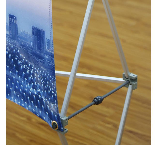 Double x grid table top pop up display - Premium printing and custom designs for businesses and events.