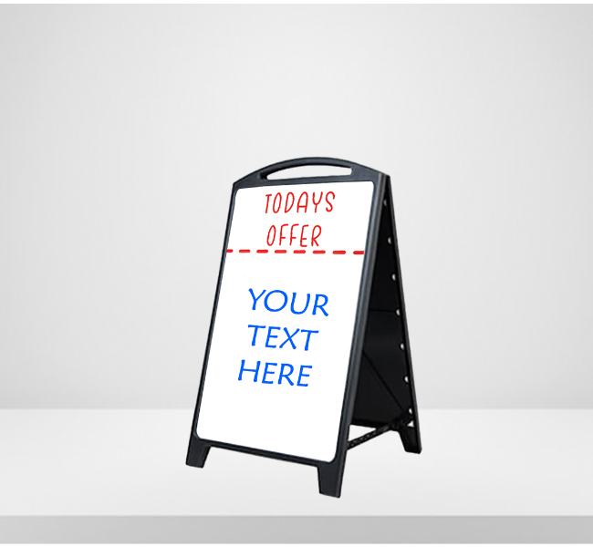 Economy white dry erase frame - Premium printing and custom designs for businesses and events.